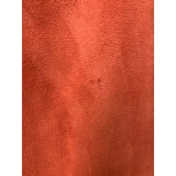 VTG Ode Lamb Suede One Button 2 Piece Skirt Long Sleeve jacket Suit Size S - Picture 14 of 14